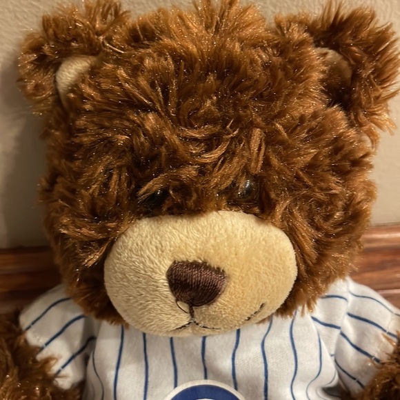 Chicago Cubs Build A Bear stuffed baseball bear with jersey plush blown curly - Picture 6 of 11